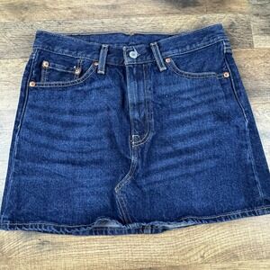 Women's Levi High-Rise‎ Deconstructed Skirt Size 28 NWOT